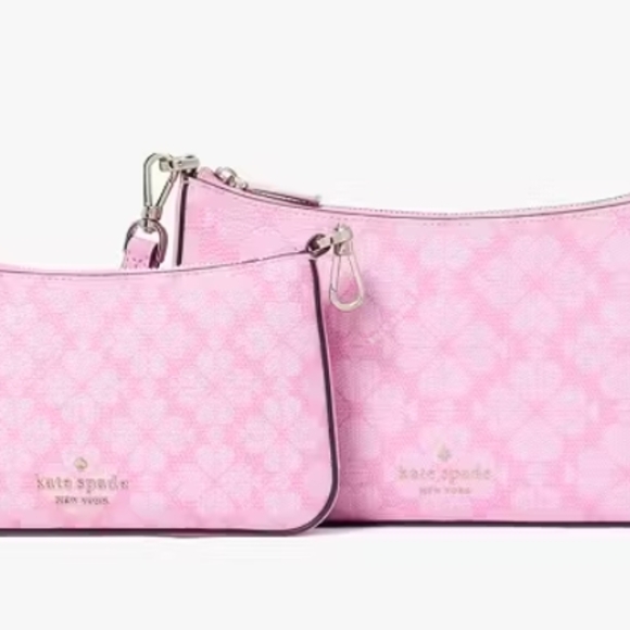 Kate Spade Pink Floral Women's Bag; 2in1; NWT - Picture 5 of 12